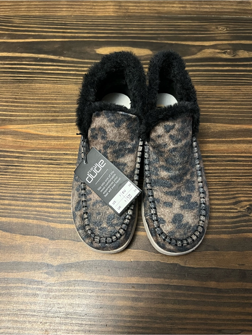 Hey Dude Boot- Size 7 Leopard Print NWT